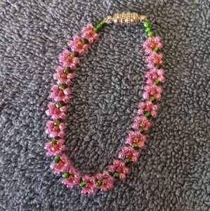 Handcrafted Sakura Beaded Bracelet